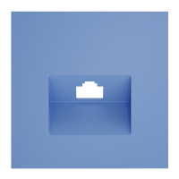 Накладка для розетки компьютерной RJ45 кат.6, S70 деним