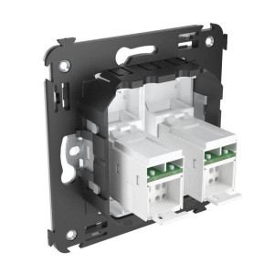 Розетка двойная RJ-45 кат.5e Avanti Белое облако DKC 4400464
