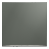 Проходной переключатель встраиваемый VOLTUM S70 одноклавишный с подсветкой 10А, (титан)