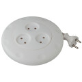 Удлинитель-рулетка 3х3м без заземл. 10А IP20 UR-3-3m-W ПВС 2х0.75 бел. Эра Б0019038