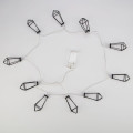 Гирлянда светодиодная Кристаллы черные 1.5м 10LED тепл. бел. 0.1Вт IP20 провод ПВХ прозр. элементы питания 2хAA (не в компл.) Neon-Night 304-017