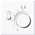 Терморегулятор Jung LS 990, с датчиком, механический, белый, FTRLS231WW