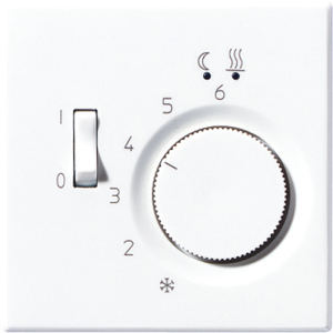 Терморегулятор Jung LS 990, с датчиком, механический, белый, FTRLS231WW