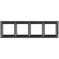 Рамка 4 поста Jung ECOPROFI DECO, алюминий, EPD484AL