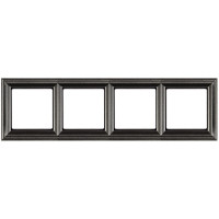 Рамка 4 поста Jung ECOPROFI DECO, алюминий, EPD484AL