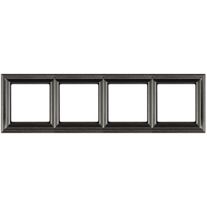 Рамка 4 поста Jung ECOPROFI DECO, алюминий, EPD484AL