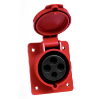 Розетка скрыт. уст. 32А 380В 3P+E IP44 (424) EKF ps-424-32-380