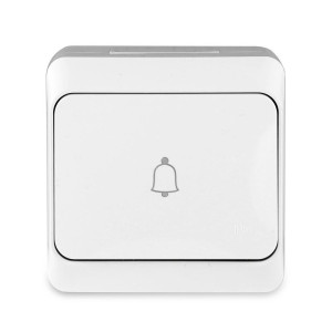 Кнопка звонка ОП Nix 10А IP54 250В бел. TOKOV ELECTRIC TKE-NX-DB-C01-IP54