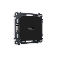 MO814010 Комплект механизма розетки HDMI 2.0 OMEGA Черный матовый 40V500mA 2.0GHz 5-18Gbits QUANT OP8140, VM222 AMBRELLA VOLT