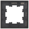 BRITE Рамка 1-местная РУ-1-2-Бр стекло черный матовый IEK