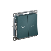 ATLASDESIGN 2-клавишный ВЫКЛЮЧАТЕЛЬ ДЛЯ ЖАЛЮЗИ, сх.4, 10А, механизм, ИЗУМРУД ATN000819