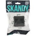SKANDY Розетка компьютерная двойная RJ45 кат.5E SK-K03G графит IEK