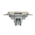 FLITE Розетка компьютерная RJ45 категория 6 UTP РК6-1-0-ФлСл сливочный IEK