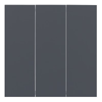 Клавиши трехклавишного выключателя, базальт (35661 BT)