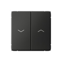 ARTGALLERY 2-клавишный ВЫКЛЮЧАТЕЛЬ ДЛЯ ЖАЛЮЗИ, 2х сх.4, 10А, механизм, быстрозажим. клем., БАЗАЛЬТ GAL001419S