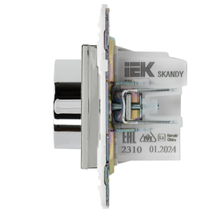 SKANDY Термостат электронный с индикацией SK-T01N металл никель IEK