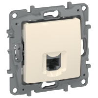 IEKETIKA Розетка компьютерная RJ45 категория 5Е UTP 6723411 слоновая кость IEK