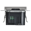 BRITE Розетка USB A+C 45Вт высокоскоростная зарядка РЮ11-2-БрС сталь IEK