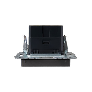 BRITE Розетка USB A+A 5В 3,1А РЮ10-1-БрС сталь IEK
