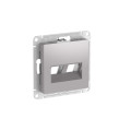 ATLASDESIGN НАКЛАДКА двойная для информационных функций типа Keystone, АЛЮМИНИЙ ATN000390