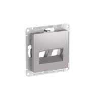 ATLASDESIGN НАКЛАДКА двойная для информационных функций типа Keystone, АЛЮМИНИЙ ATN000390