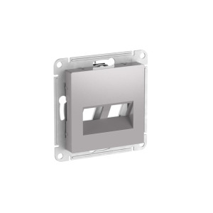 ATLASDESIGN НАКЛАДКА двойная для информационных функций типа Keystone, АЛЮМИНИЙ ATN000390