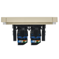 FORTE&PIANO Розетка компьютерная двойная RJ45 кат.6 FP434 ваниль IEK