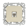 FLITE Розетка компьютерная RJ45 категория 6 UTP РК6-1-0-ФлСл сливочный IEK