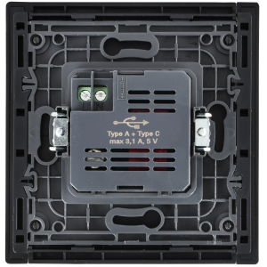 FORTE&PIANO Розетка USB A+C 3,1А FP650M металл шампань IEK