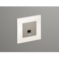MA372005 Комплект мех-ма компьютерной розетки RJ-45 экранированной с автоматической защитной шторкой ALFA Серо-бежевый матовый QUANT AP3720, VM185 AMBRELLA VOLT