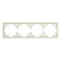 Четырехместная рамка классик, кремовый сатин (35940 MC)
