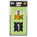 BRITE Рамка 2-местная РУ-2-2-Бр стекло эко грин RE IEK