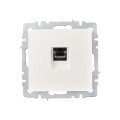 BRITE Розетка компьютерная RJ45 кат.6 РК11-БрЖ жемчуг IEK