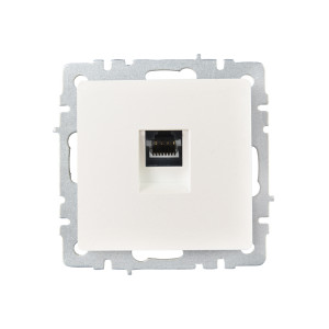 BRITE Розетка компьютерная RJ45 кат.6 РК11-БрЖ жемчуг IEK