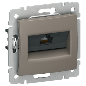 IEKVALENA Розетка компьютерная RJ45 категория 5Е UTP 6945381 капучино IEK