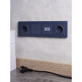 BRITE Розетка 1-местная с заземлением с защитными шторками 16А с USB AA 5В 3,1А РЮш10-2-БрМ маренго IEK
