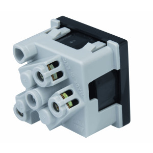 Розетка Simon CONNECT, скрытый монтаж, с заземлением, графит, K01-14