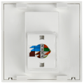 PRIMER РКИ-20-00-П-6 Розетка компьютерная RJ45 UTP кат.6 (2 модуля) белая IEK