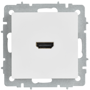 BRITE Розетка HDMI РHDMI-0-БрАБ арктический белый IEK