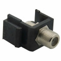 Вставка Keystone с F коннектором (SAT), черный (32555 BK) RIKETT