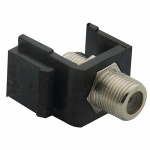 Вставка Keystone с F коннектором (SAT), черный (32555 BK) RIKETT