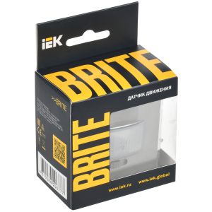 BRITE Датчик движения ДС10-1-БрС сталь IEK