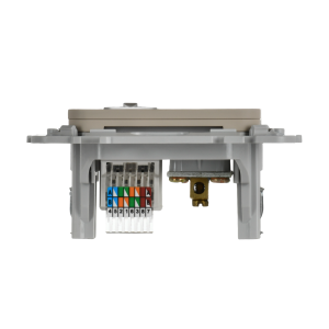 FLITE Розетка 2-местная RJ45/TV категория 5Е UTP РКТВ5е-2-0-ФлЛ льняной IEK