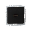 BRITE Розетка HDMI РHDMI-0-БрЧ черный IEK