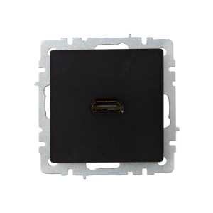 BRITE Розетка HDMI РHDMI-0-БрЧ черный IEK