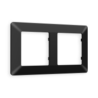 AF110702 Рамка ALFA Line Черный матовый 2-ая AMBRELLA VOLT