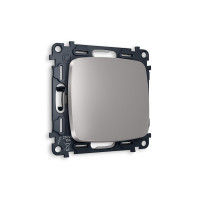 MO501010 Комплект механизма 1-кл выключателя OMEGA Сталь матовый QUANT OP5010, VM101 AMBRELLA VOLT