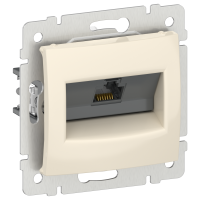 IEKVALENA Розетка компьютерная RJ45 категория 6 UTP 6941461 слоновая кость IEK