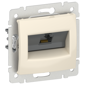 IEKVALENA Розетка компьютерная RJ45 категория 6 UTP 6941461 слоновая кость IEK