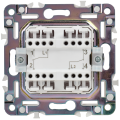 SKANDY Выключатель 2-клавишный проходной 10А SK-V05W арктический белый IEK